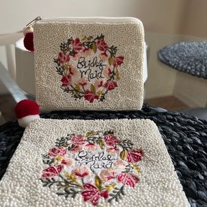 Bridesmaid beaded coin purse